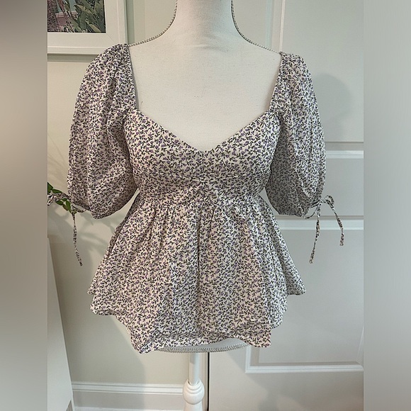 Tuckernuck Hyacinth House Lavender Society Blouse Women’s XS NWT - Picture 6 of 14